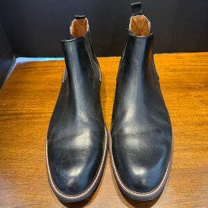 Nordstrom Men's Black Leather Chelsea Boots – Size 13M